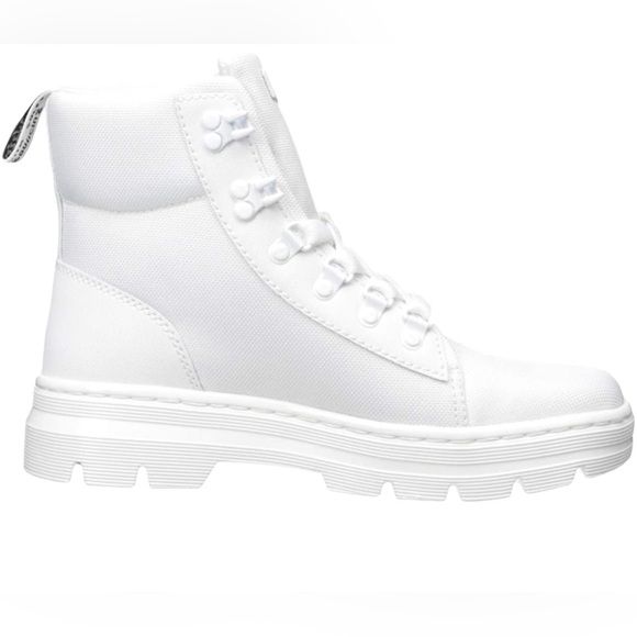 •DR. MARTENS•BNWT WOMEN'S COMBS WHITE COMBAT BOIT EXTRA TOUGH BALLISTIC SIZE 10 - Picture 3 of 10